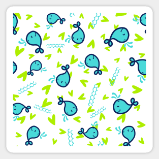 Whales - Doodle Sticker